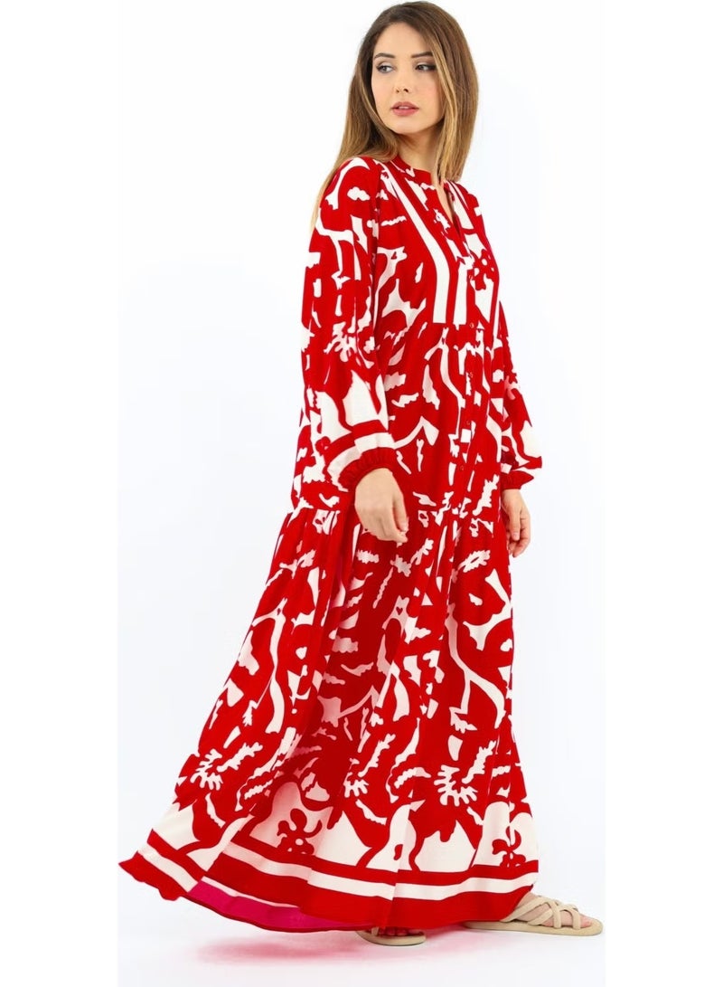 Ritnice فستان ماكسي مطبوع - Image 4